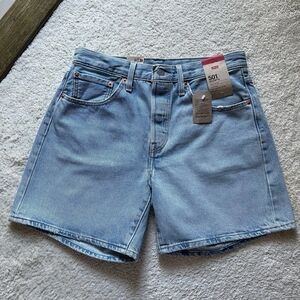 NWT Levi's 501 High Rise Mid Thigh Shorts Size 30
